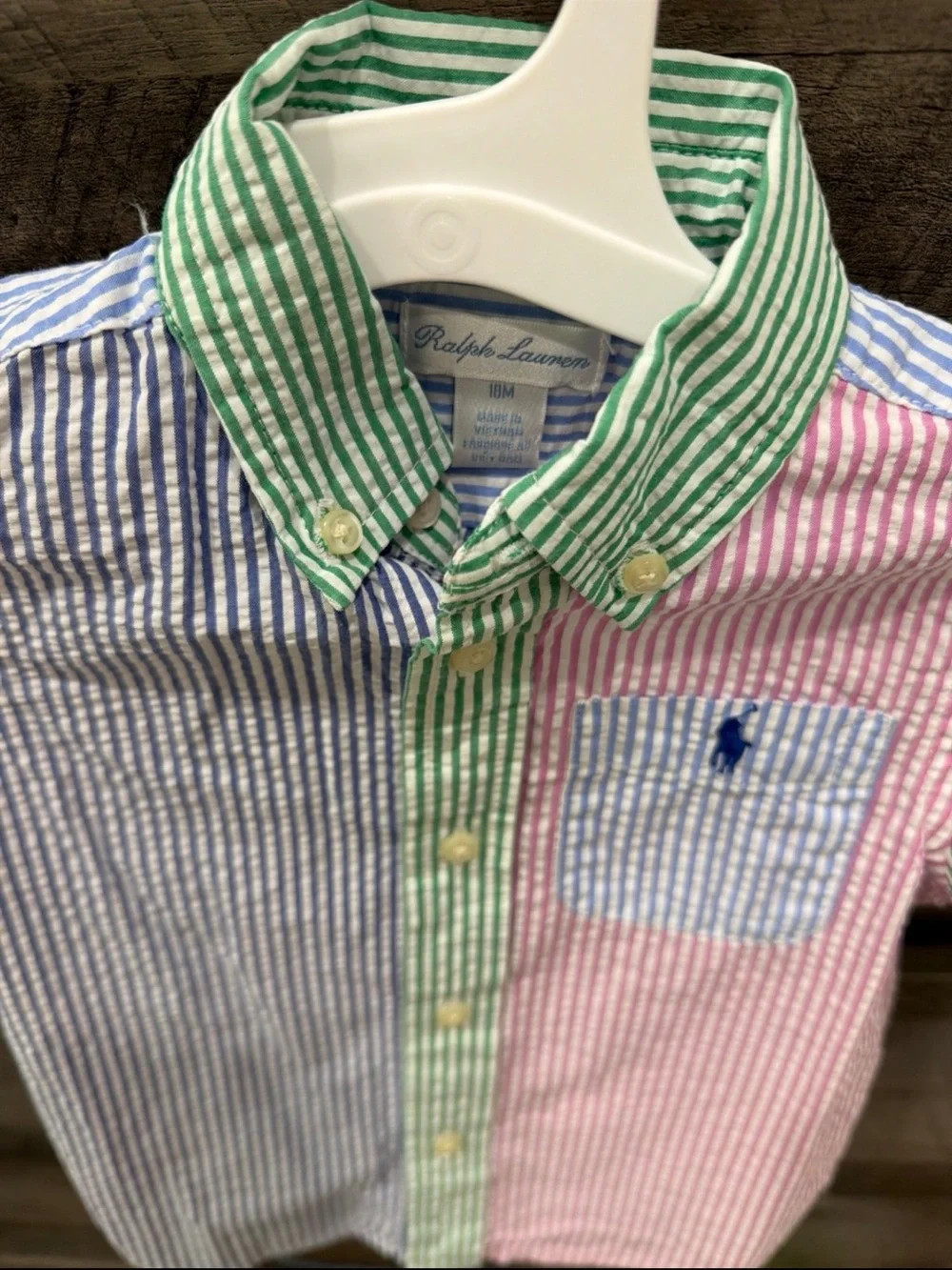 Ralph Lauren Seersucker Polo Button Down